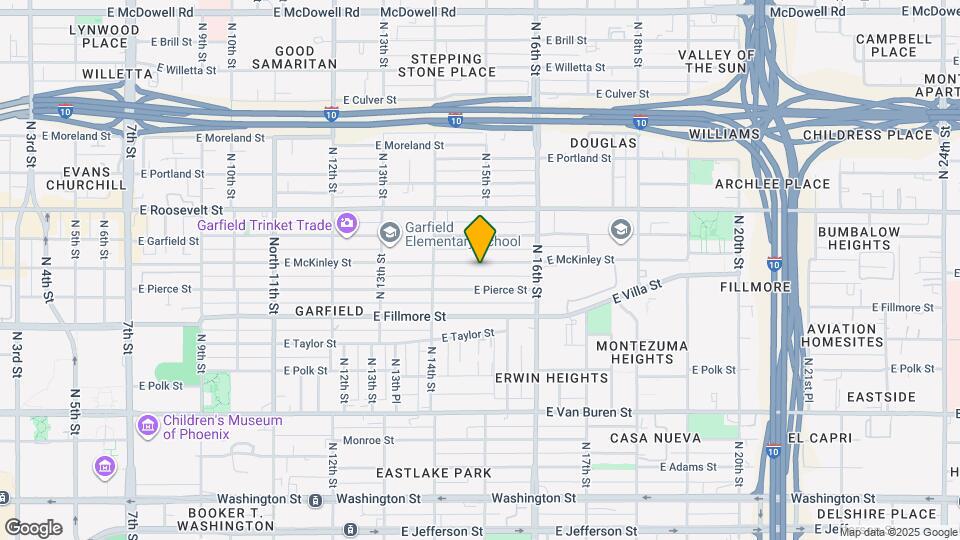 1447 E McKinley St Map and Location Details