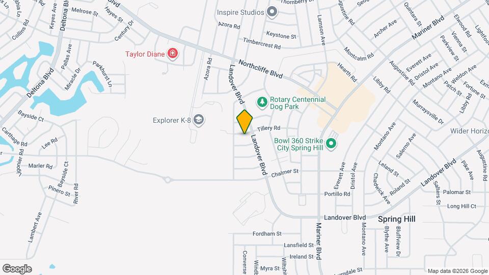 10324 Tillery Rd Map and Location Details