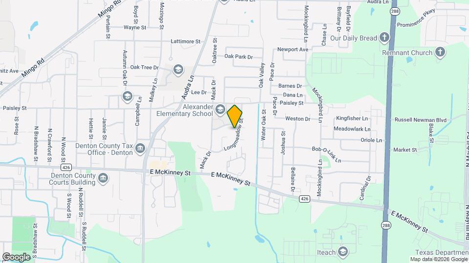 2313 Longmeadow St Map and Location Details