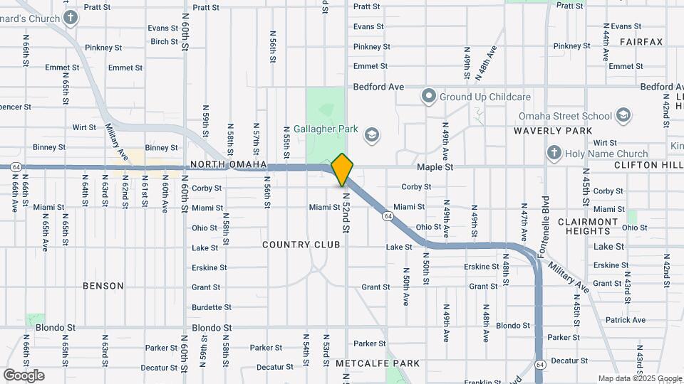 2716 N 52nd St Map and Location Details