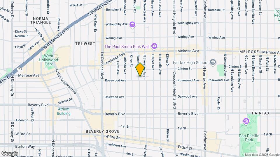 506 N Flores St Mapa y Detalles de la Ubicación
