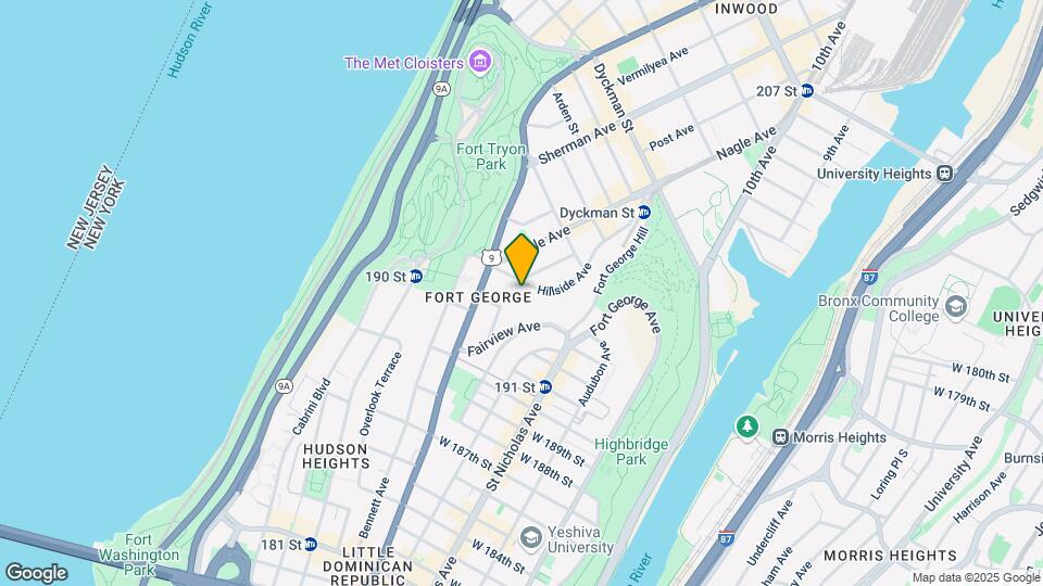25 Hillside Ave Mapa y Detalles de la Ubicación