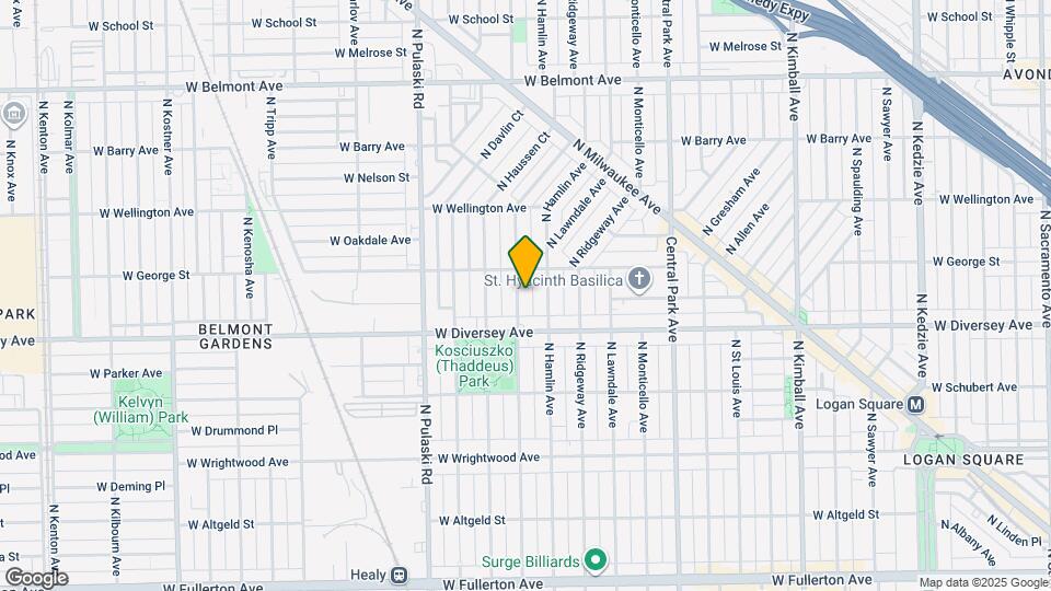 2833 N Avers Ave Map and Location Details