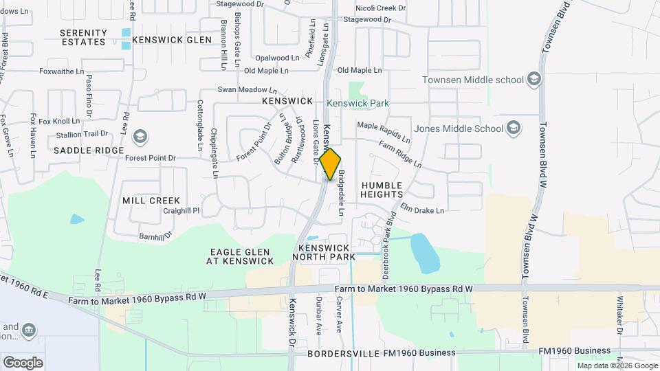8607 Knoll Forest Dr Map and Location Details