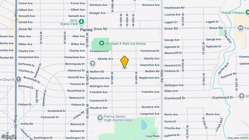 4514 Redfern Rd Map and Location Details