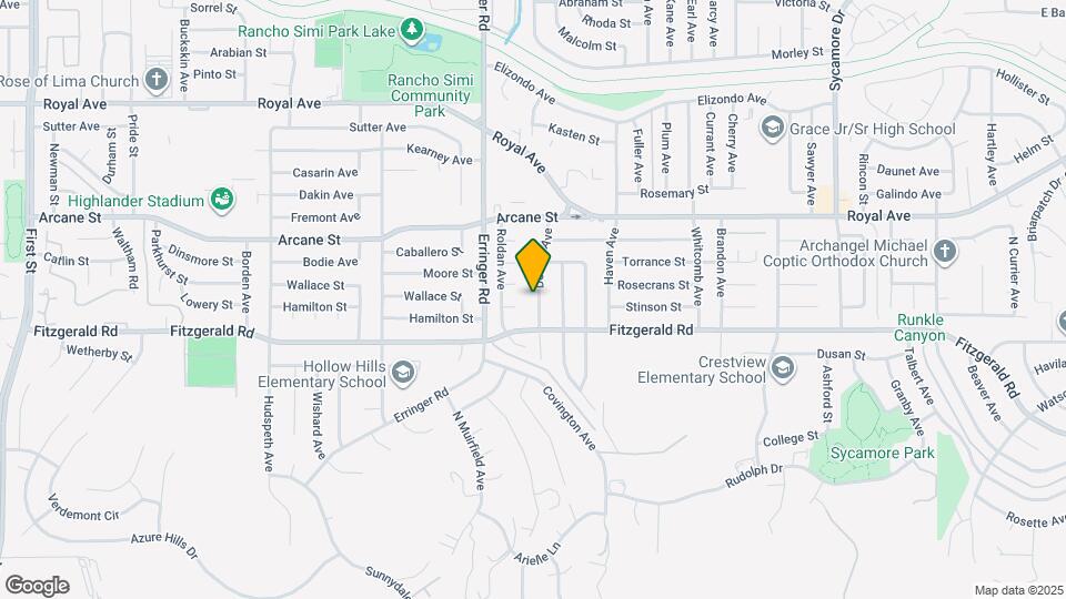 1069 Donner Ave Map and Location Details