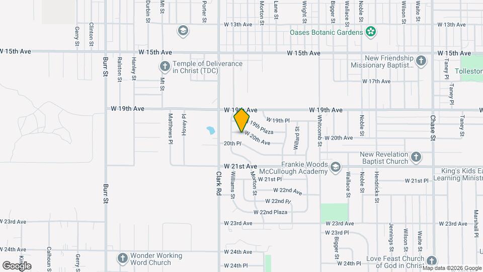 4421 W 20th Ave Mapa y Detalles de la Ubicación