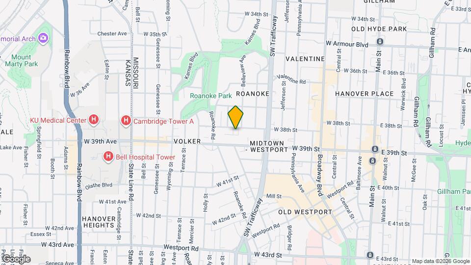 1003 W 38th St, Unit A Map and Location Details
