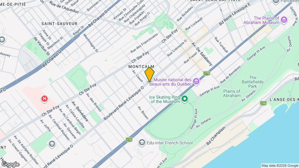 405 René-Lévesque Boul O Map and Location Details