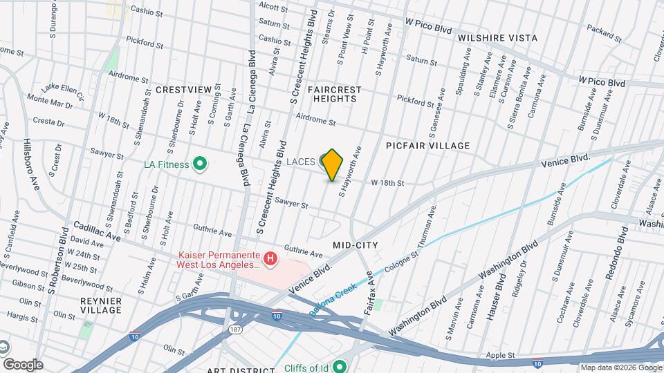 1818 Hi Point St Map and Location Details