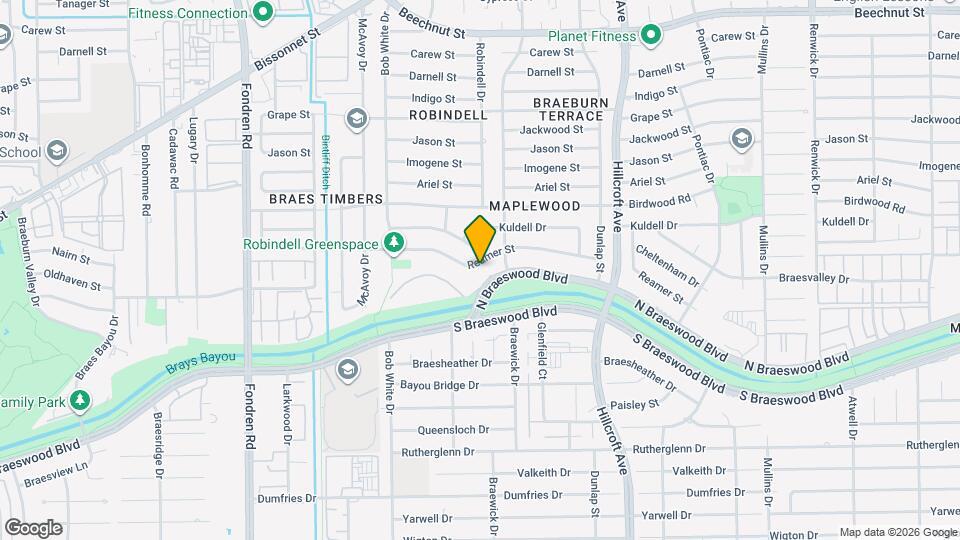 6123 Reamer St Map and Location Details