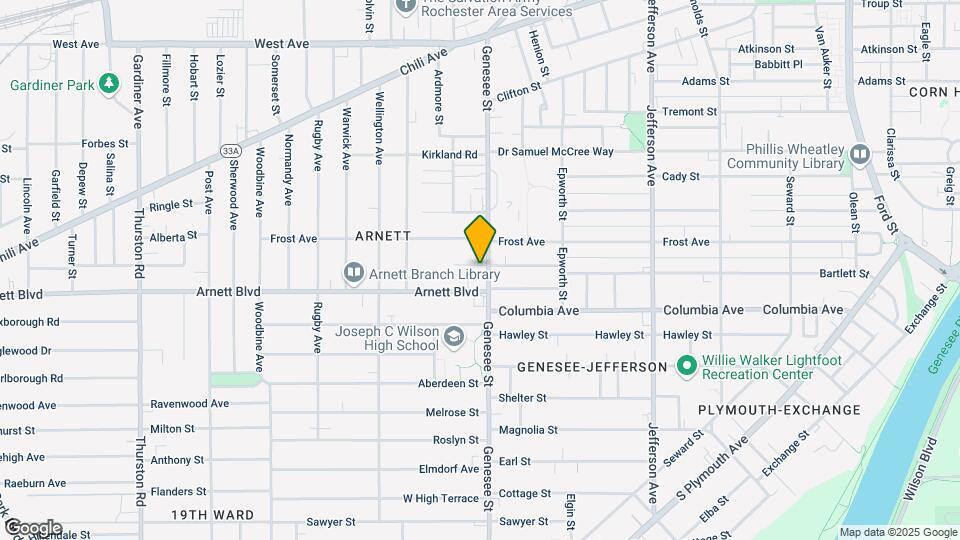 121-127 Lenox St Mapa y Detalles de la Ubicación