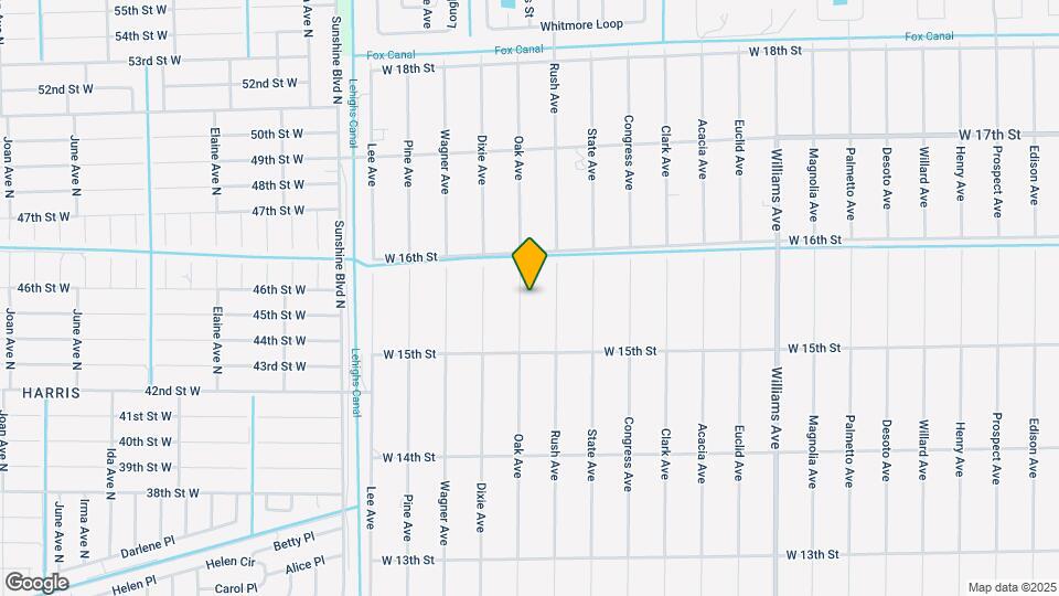 1512 Oak Ave Map and Location Details