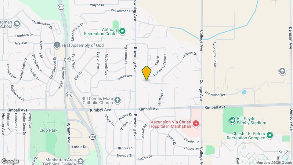 2107 Snowbird Dr Map and Location Details