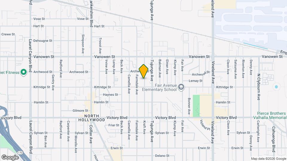 6627 Kraft Ave Map and Location Details