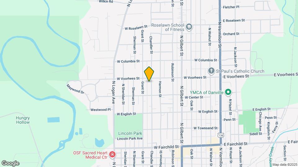 1218 Chandler St Map and Location Details