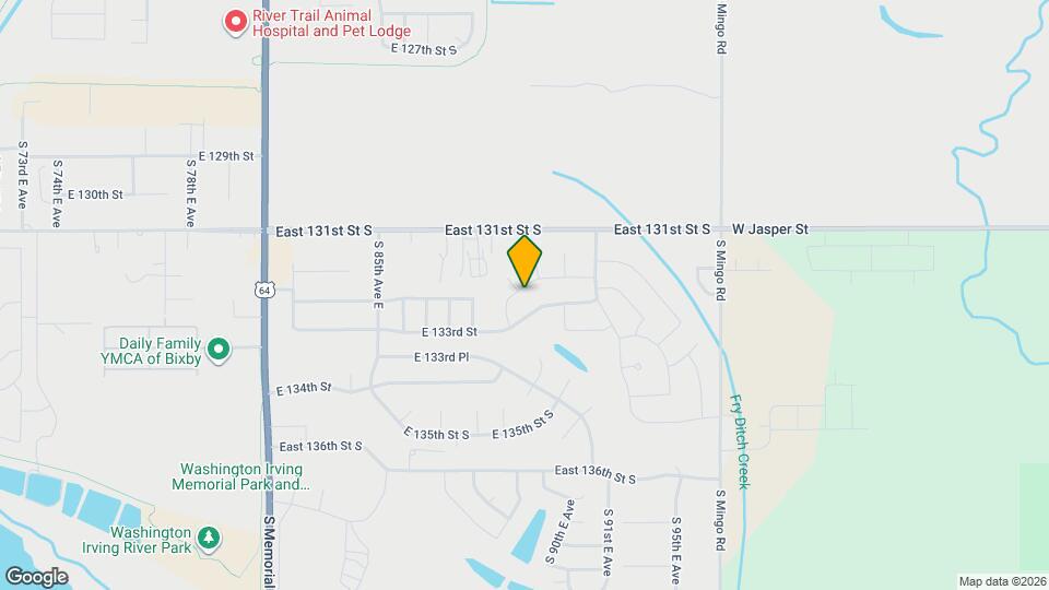 9016 E 132nd St S Map and Location Details