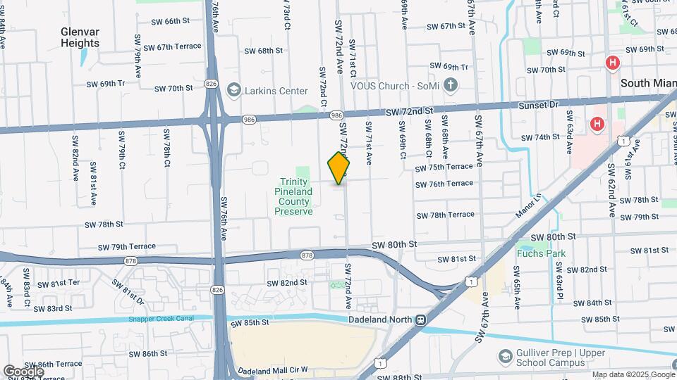 7600 SW 72nd Ave Mapa y Detalles de la Ubicación