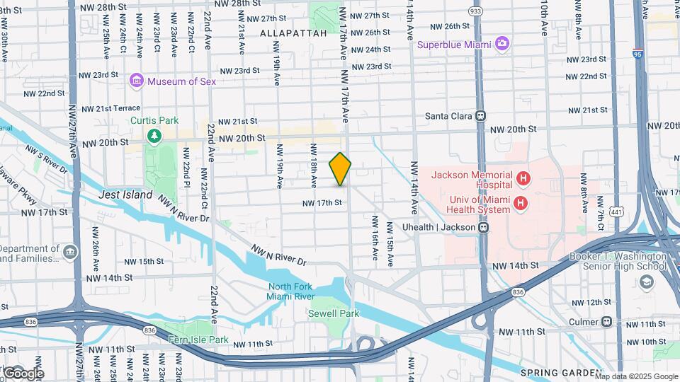 1720 NW 18th St Mapa y Detalles de la Ubicación