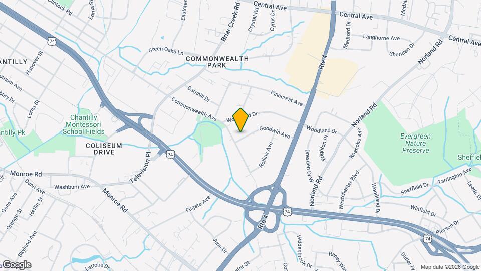 3441 Commonwealth Ave Map and Location Details