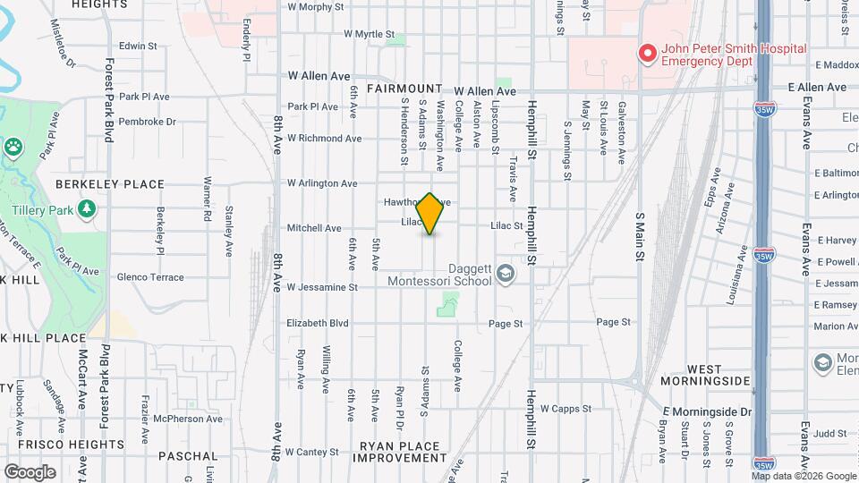 2218 Washington Ave Map and Location Details