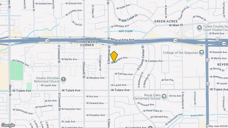 3545 W Campus Ave. Map and Location Details