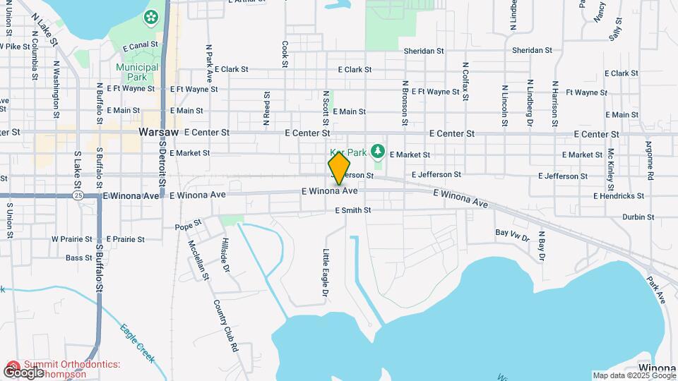 1030 E Winona Ave Map and Location Details