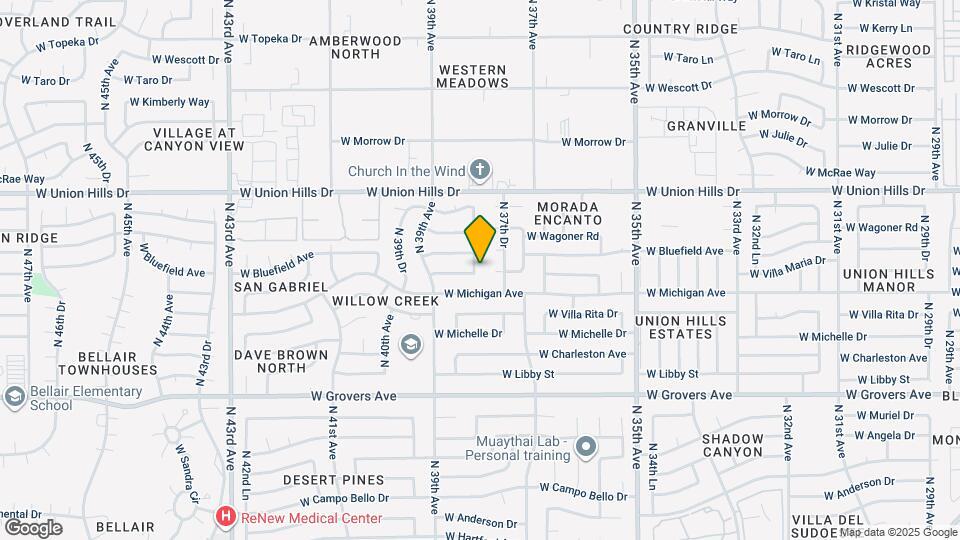 18225 N 38th Dr Map and Location Details