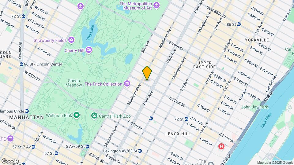 45 E 72nd St Map and Location Details