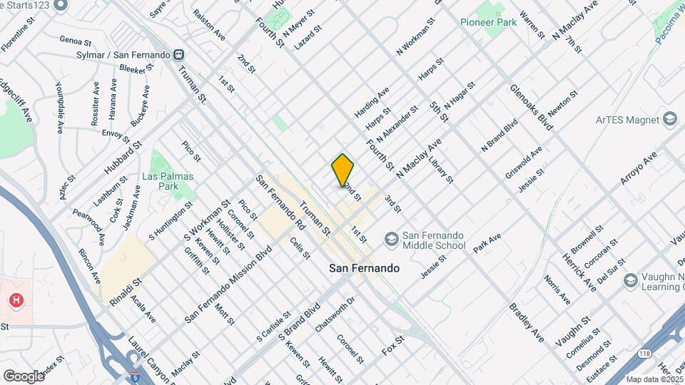 123 Harps St Map and Location Details