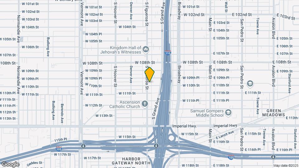 10974 S Figueroa St Map and Location Details