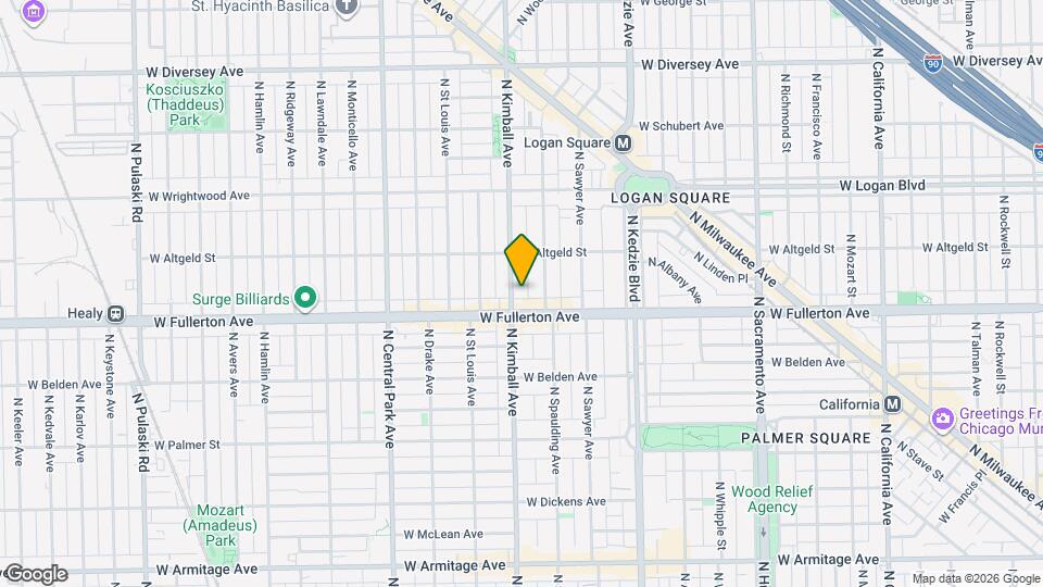 2419 N Kimball Ave, Unit Garden Map and Location Details