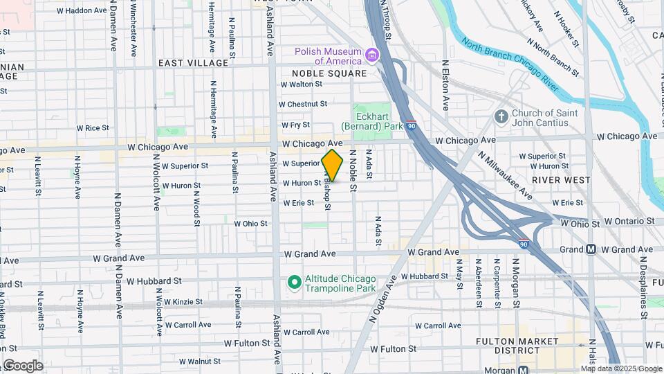 1433 W Huron St Mapa y Detalles de la Ubicación