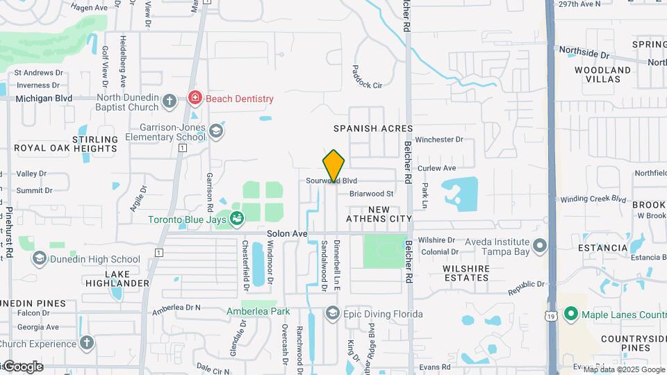 1590 Dinnerbell Ln E Map and Location Details