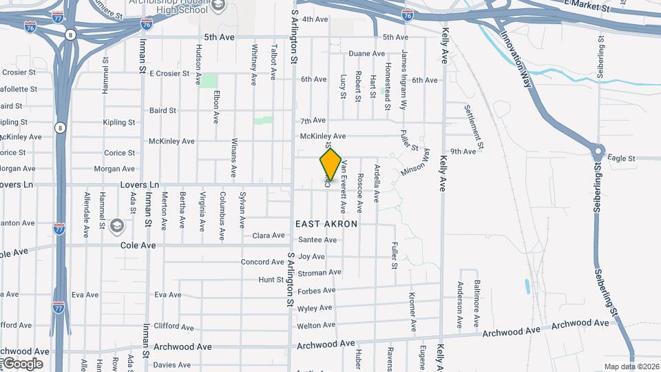 583 Chittenden St Map and Location Details