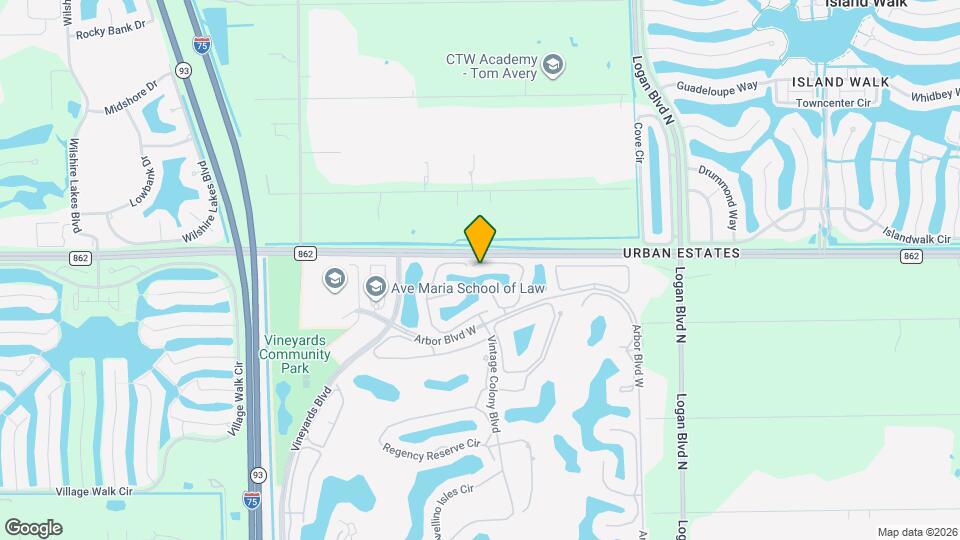 1154 Augusta Falls Way Map and Location Details