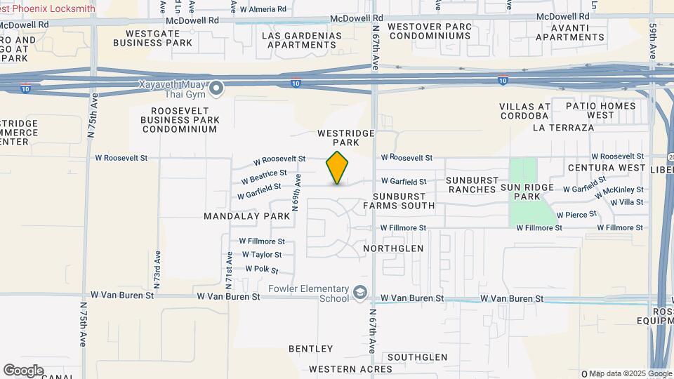 6753 W Garfield St Map and Location Details