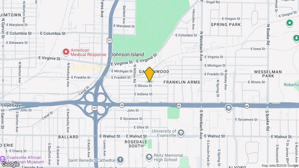 1514 E Illinois St Map and Location Details