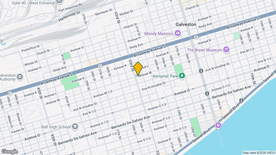 3223 Avenue M Map and Location Details