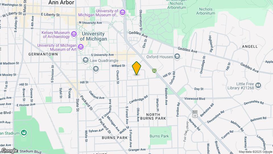 1335 Hill St Map and Location Details
