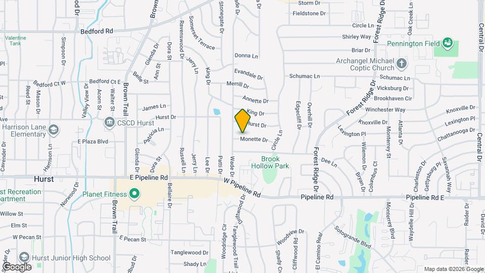 609 Monette Dr Map and Location Details