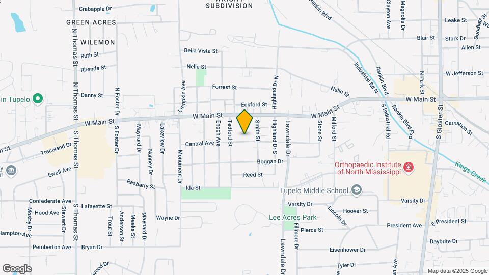 1516 Central Ave Map and Location Details