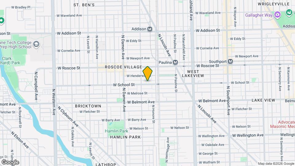 1826 W School St, Unit HC Map and Location Details
