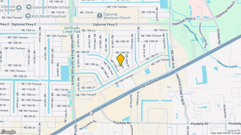 1214 NE 19th Ct Map and Location Details