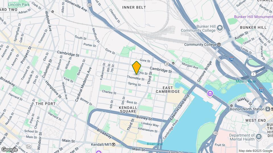 89 Thorndike St, Unit 3 Mapa y Detalles de la Ubicación