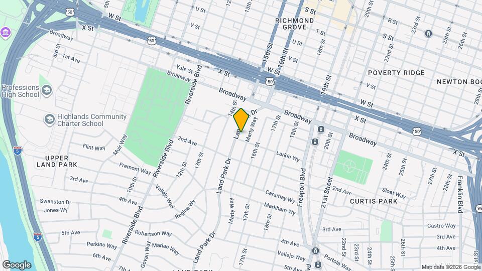 2627 Land Park Dr Map and Location Details