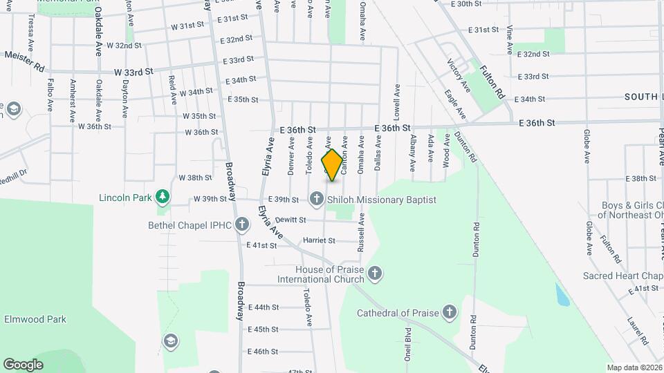 3819 Clifton Ave Map and Location Details