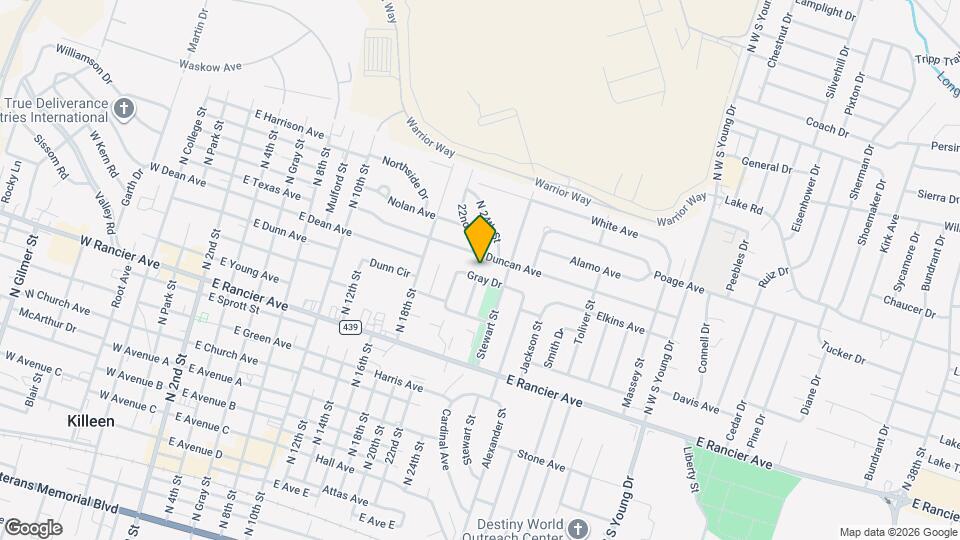1207 Gray Dr Mapa y Detalles de la Ubicación