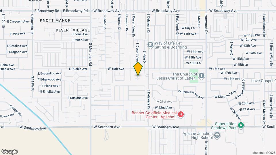 1737 S Desert View Pl Map and Location Details