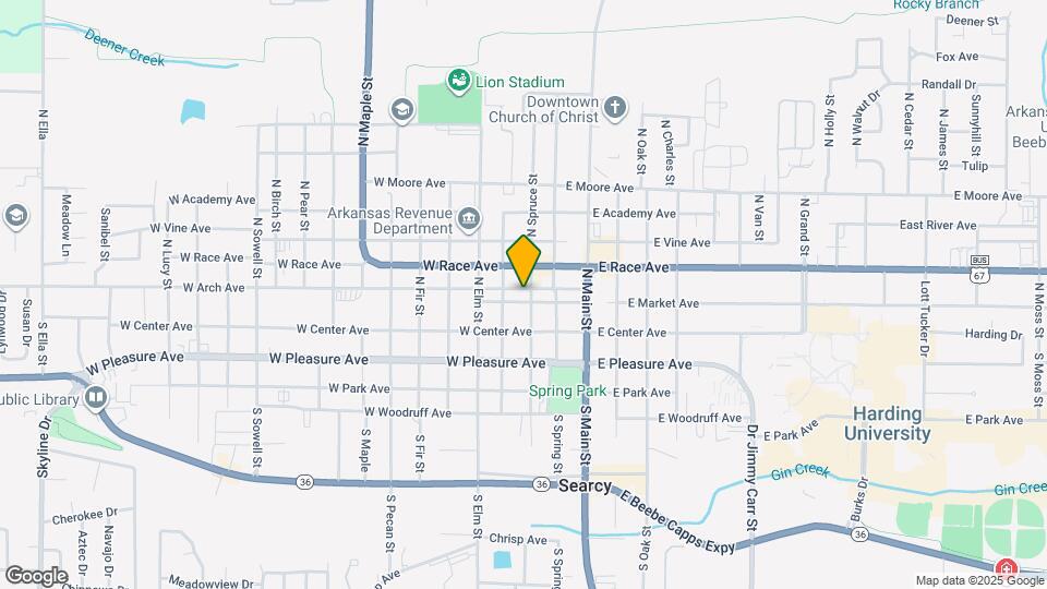 205 W Market Ave Map and Location Details